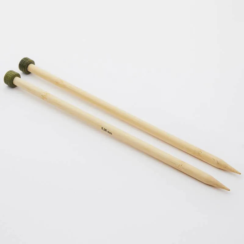 Agujas Rectas Bamboo - 35 cm